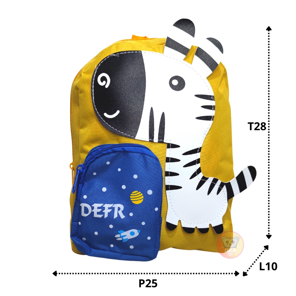 Tas Ransel Anak Sekolah Warna dan Karakter Lucu