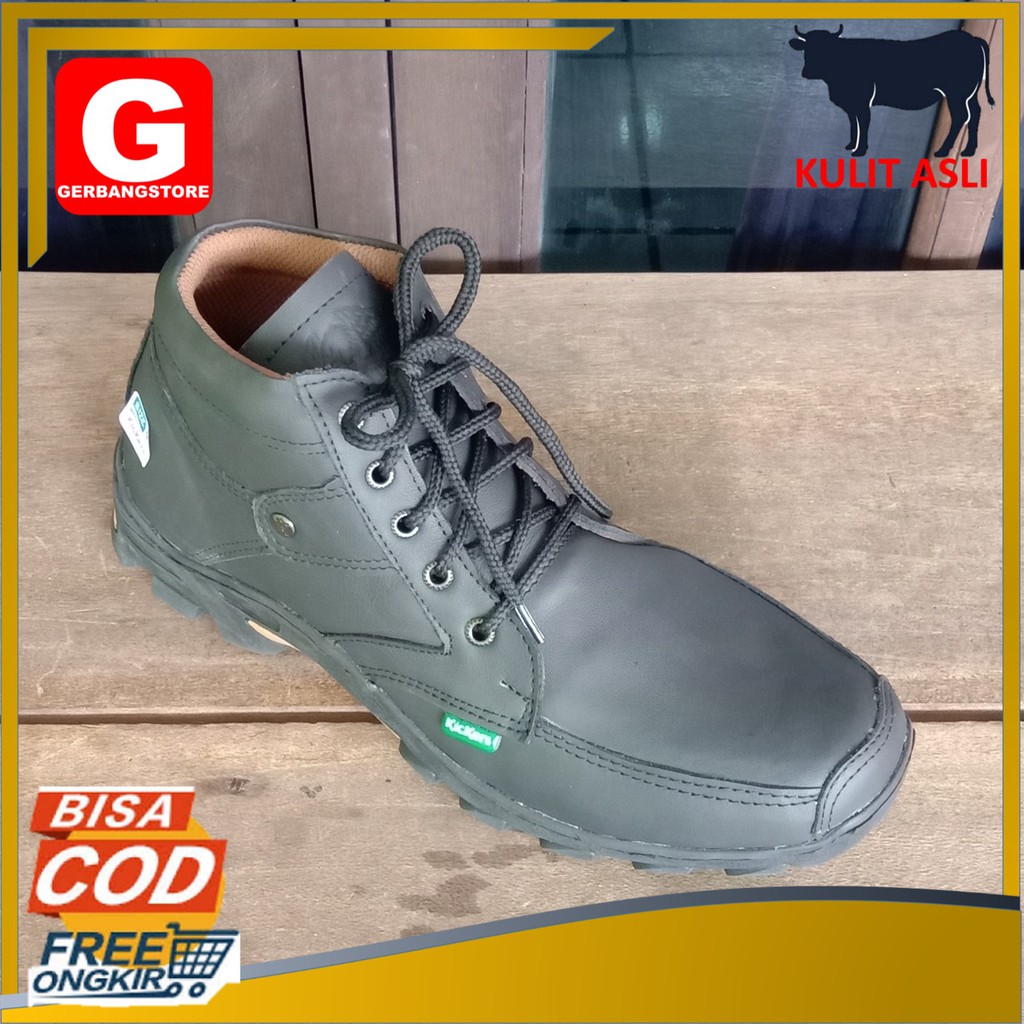 Sepatu Kasual Semi Boot Kulit asli Sapi [Boot 01]