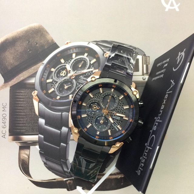 Alexander cristie tali rantai variasi warna pria 6490 MC original 100% garansi resmi 1 tahun