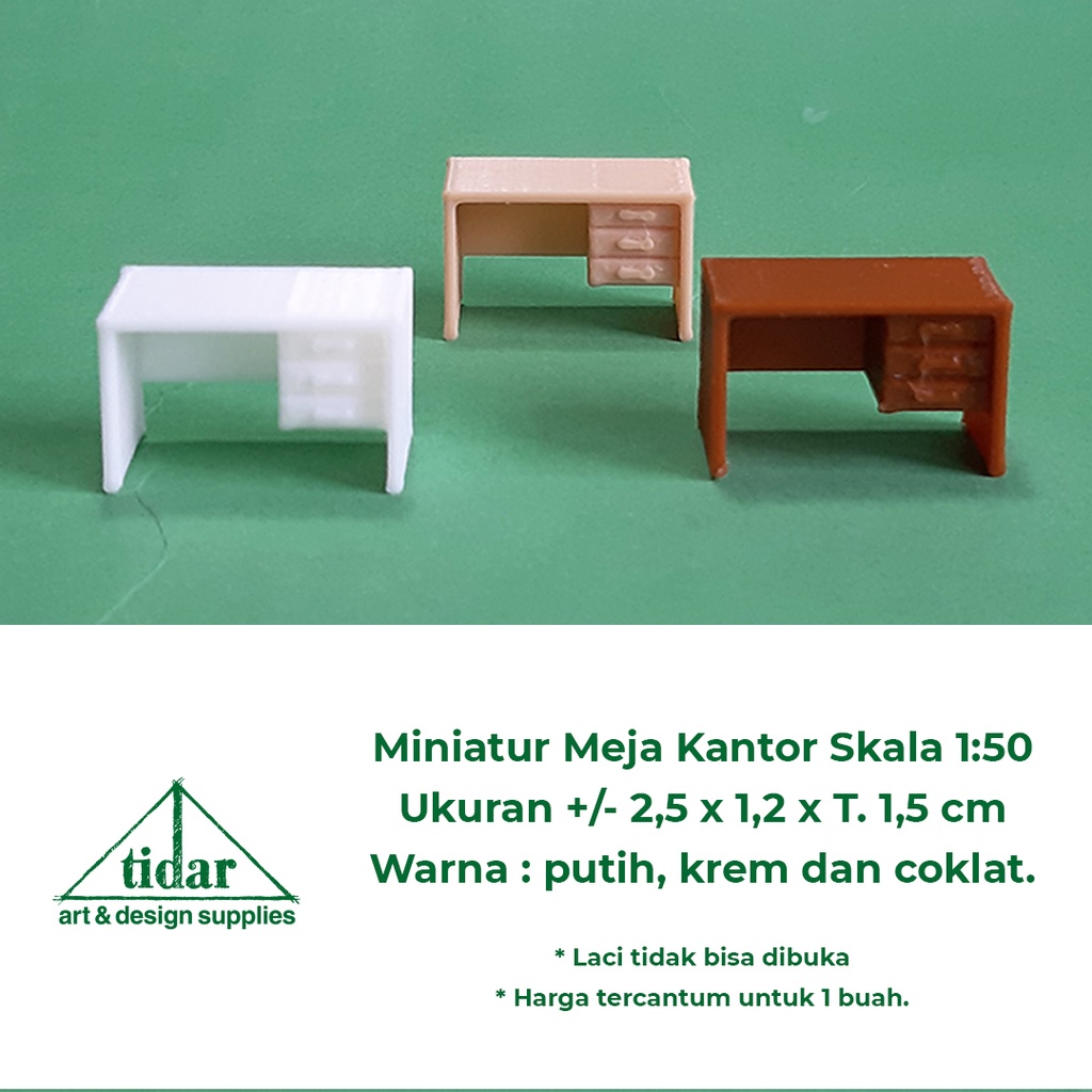 

[MR] AN - Miniatur Maket Meja Kantor Skala 1:50 - Meja Kerja / Belajar