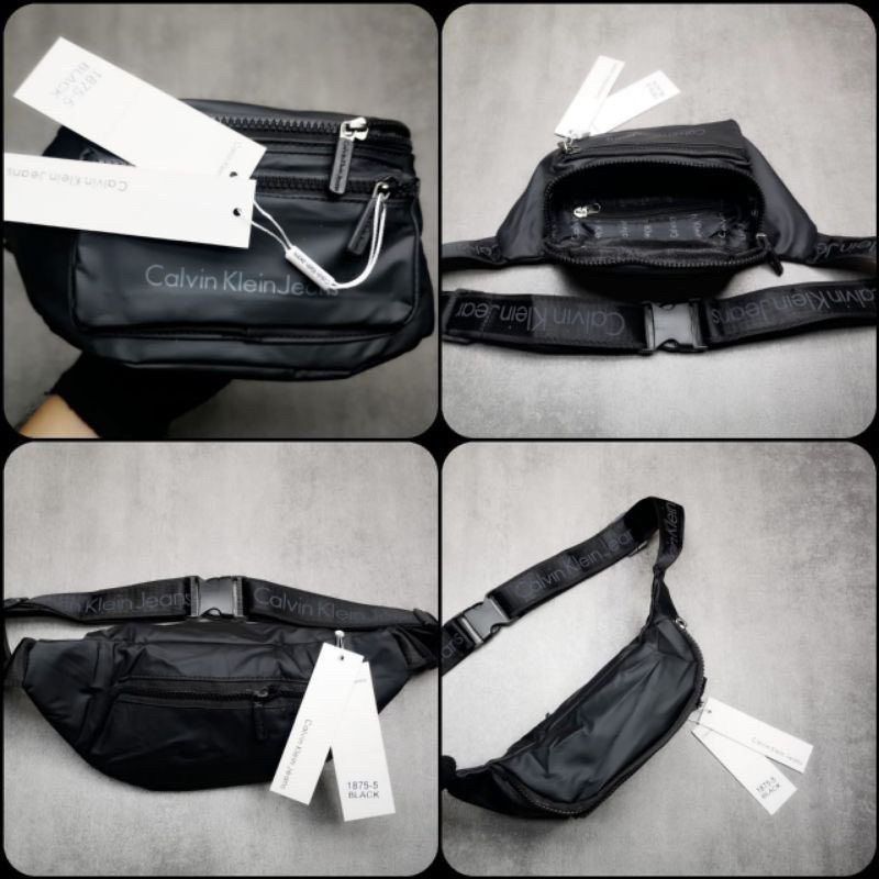 TAS WAISTBAG BAHAN SUPER PREMIUM ANTI AIR TAS PONGHANG CK ORIGINAL