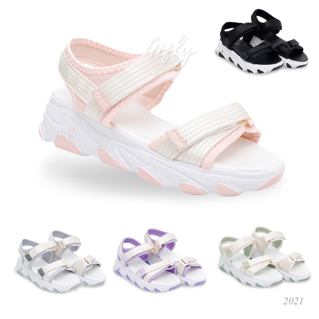 Sandal Wanita Gifly Lisa Sepatu Sandal Korea Import 2021
