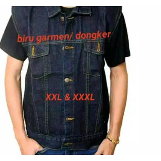 B.A.R.U rompi jeans bigsize & rompi jeans XXL & XXXL & rompi jeans jumbo {~~__~~}