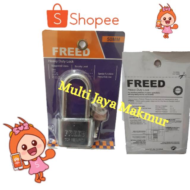 GEMBOK CROME SILVER LEHER PANJANG 30MM - 60mm/ GEMBOK PAGAR PINTU RUMAH FREED