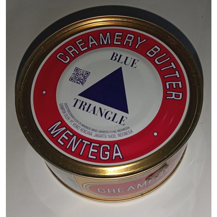 

butter-mentega- creamery butter blue triangle 340 gr original mentega segitiga -mentega-butter.