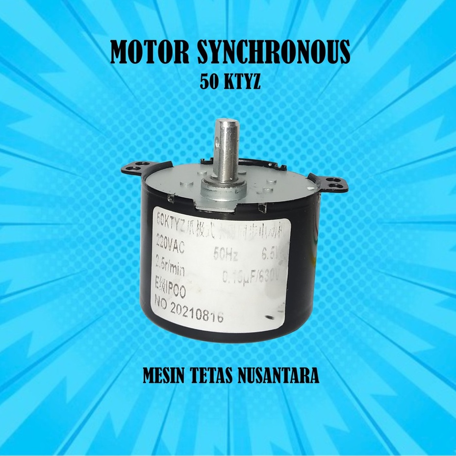 Motor Synchronous 50Ktyz 2.5 RPM untuk Rak Ayun Mesin Tetas Mencapai 800 Butir Telur