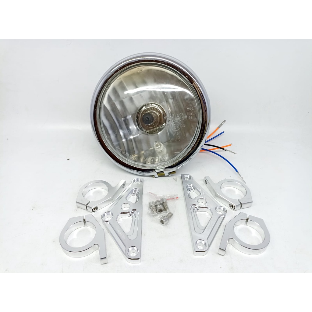 BREKET BRAKET CINCIN CNC As31 Merk Import SET LAMPU JUTE PESEK PNP CB 100 125 GL PRO MAX MP MEGAPRO TIGER