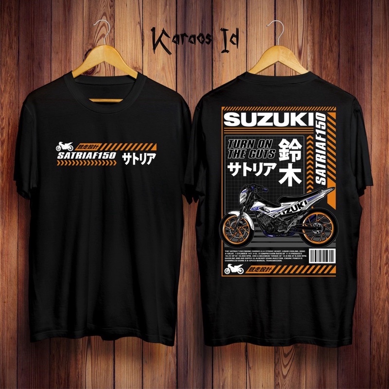 KAOS TSHIRT DISTRO SATRIA FU 150 SUZUKI KATUN COMBED 30S