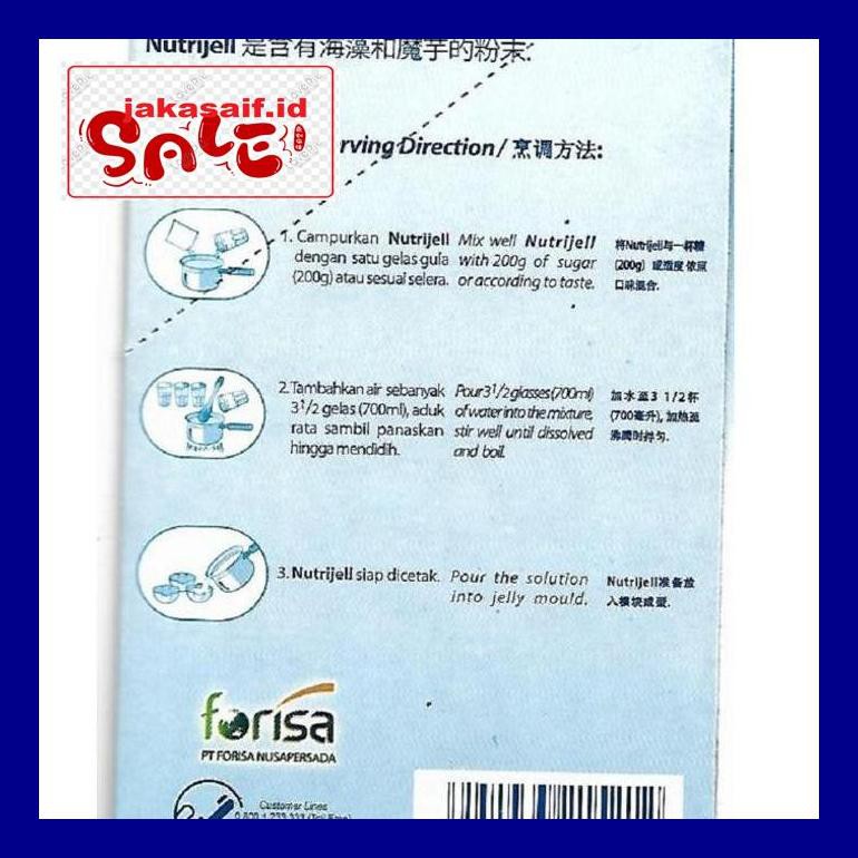

Jak5D0Yh Agar Agar Jelly Powder Ekonomis Nutrijell Plain Tanpa Rasa 15Gr D50Jaks