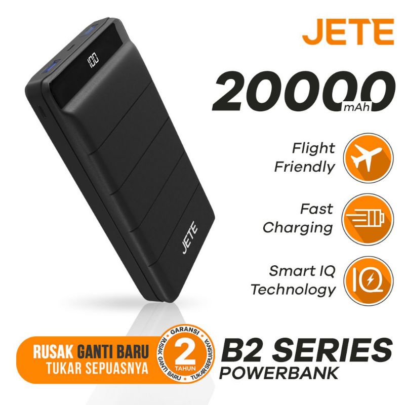 JETE POWER BANK 20000 MAH FAST CHARGING JETE B2 SERIES