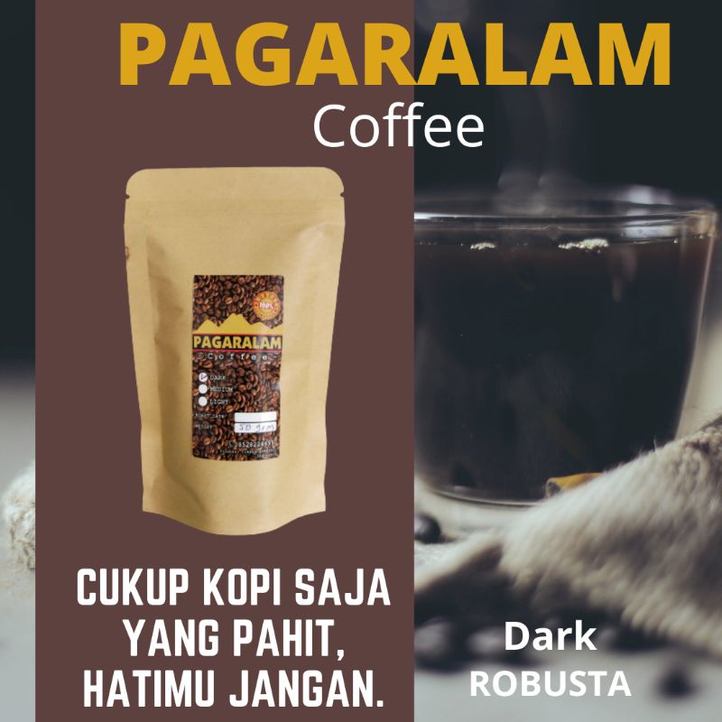 

Kopi Robusta 50 grm bubuk Robusta dark