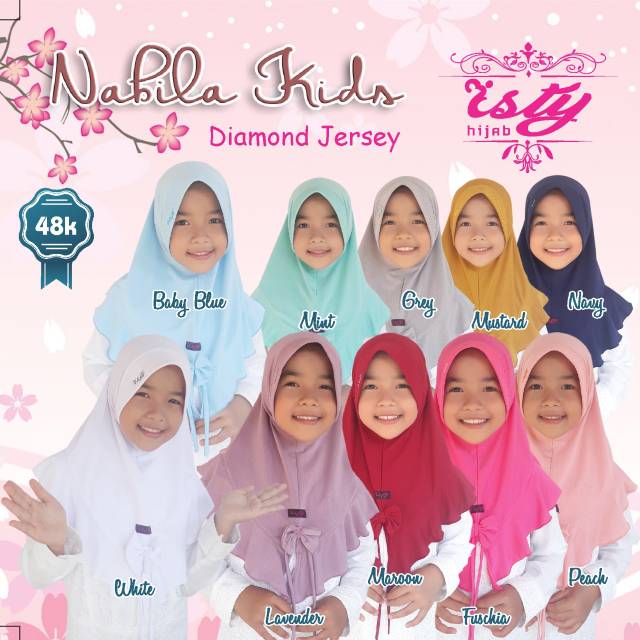 Nabila Kids khimar by Isty Hijab