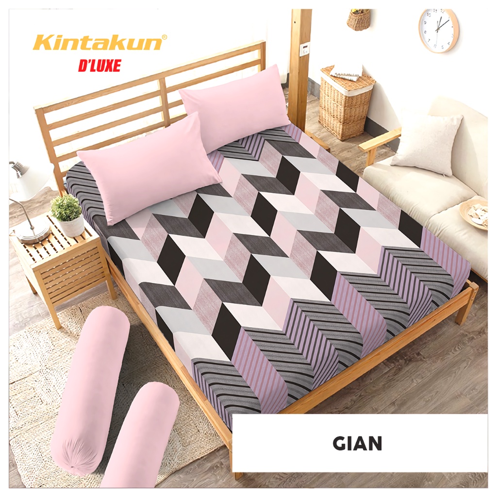 Sprei Kintakun Dluxe Queen - Sprei Queen ukuran 160x200 tinggi 20 cm Motif GIAN -  Sprei Cantik Mura