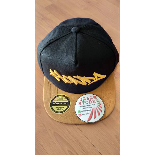 TOPI HONDA ORI AHM JAPA STORE Topi Honda Black Brown Snapback BeAT