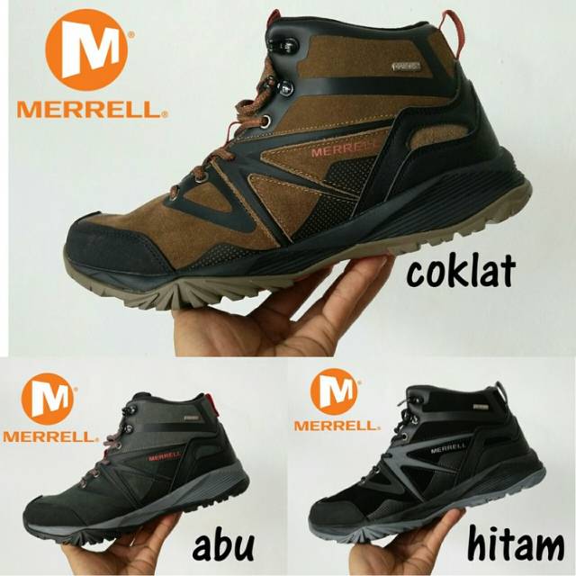 NEW PRODUK sepatu hikking MERRELL tracking outdoor vibram goretex waterproof