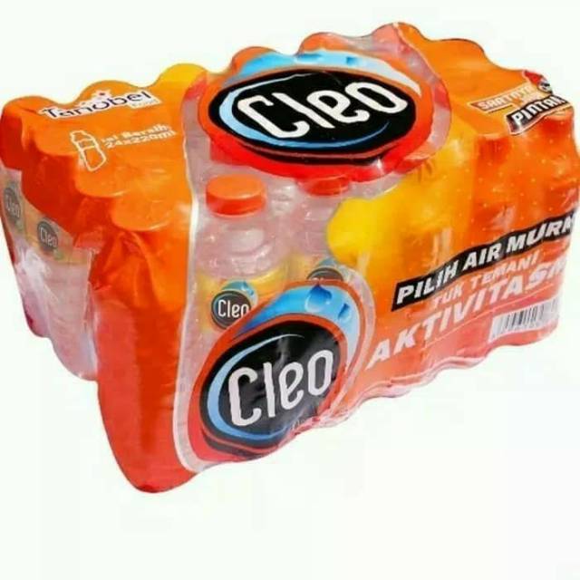  CLEO  Air  Mineral  Air  Minum botol 220ml Shopee Indonesia