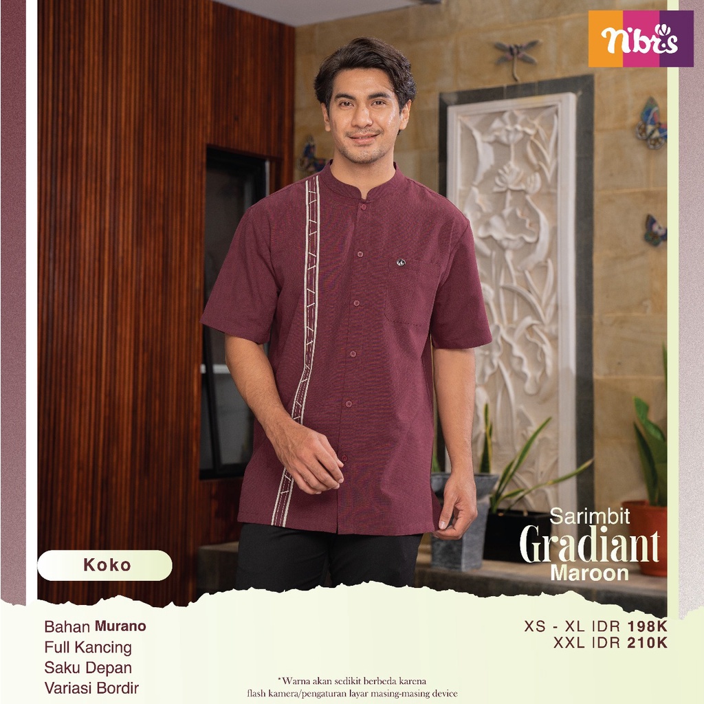 KOKO NIBRAS GRADIANT MAROON , KOKO DEWASA , KOKO DISKON 30%