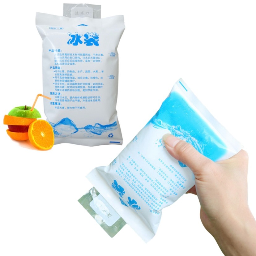 Ice Gel Pack 200ml Kantong Es Pendingin Blue Ice Jelly Bag