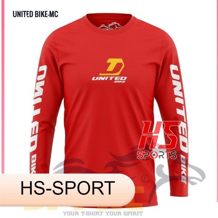 Kaos Sepeda United Lipat Gunung Lengan Panjang Baju SEPEDA - XS