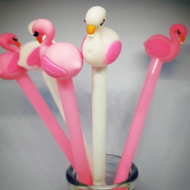 

[BEST SELLING] Pulpen gel Lucu FLAMINGO - Gel pen series Flamingo BP002