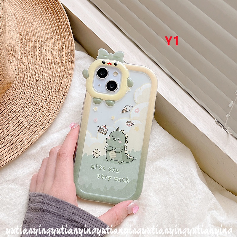 Case Desain Kartun Monster Dinosaurus Untuk VIVO Y35 Y22 Y15s Y15A Y01 Y21s Y12 Y20 Y21 Y12i Y21T Y33T Y33T T1X Y30 Y30 Y30 Y30i Yn Y21s