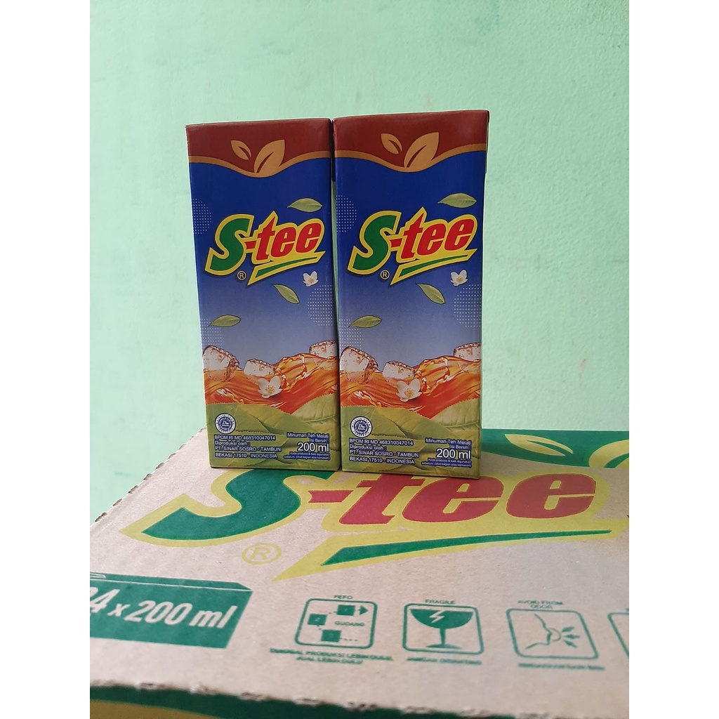 

S-tee Stee Kotak Sosro 200 ml [KARTON] (Khusus kurir Instant/Sameday)