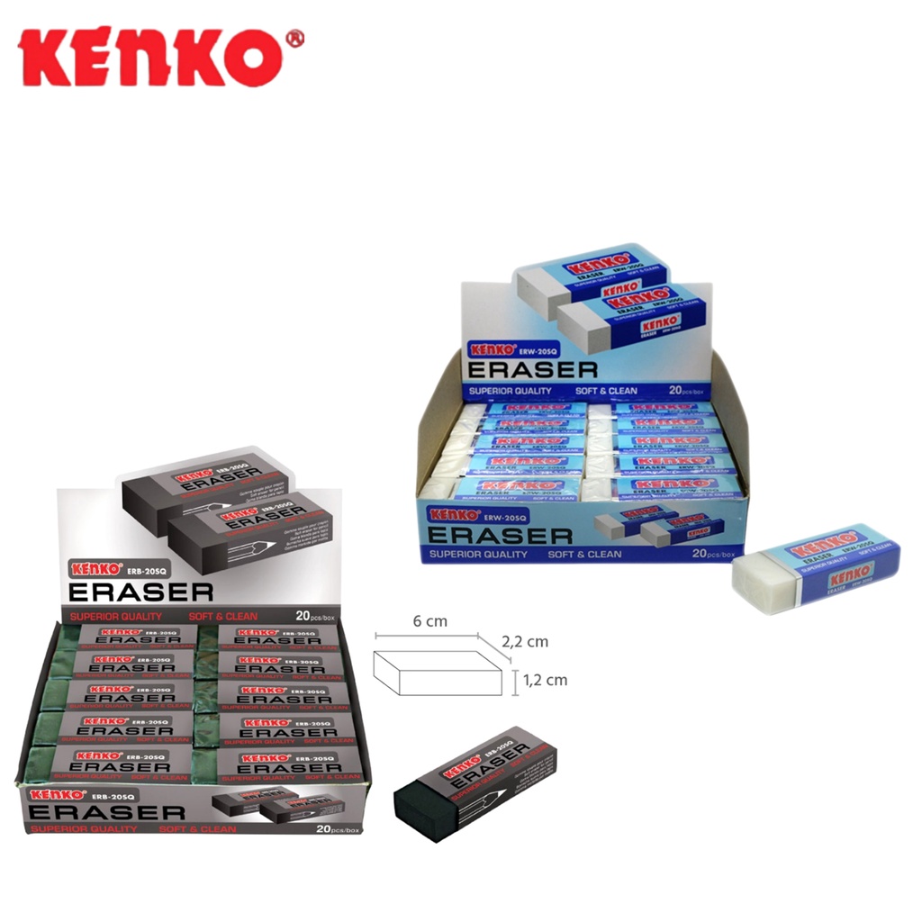 

SOS Penghapus KENKO ER-20SQ (2pcs) / Penghapus/Setip/Eraser