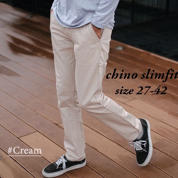 POPULER Celana  Chino  Bahan Adem Nyaman Cocok Buat  Musim 