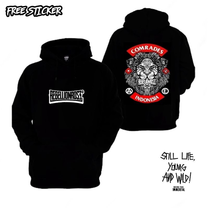 Jaket Hoodie Keren Dewasa Rebellion Rose