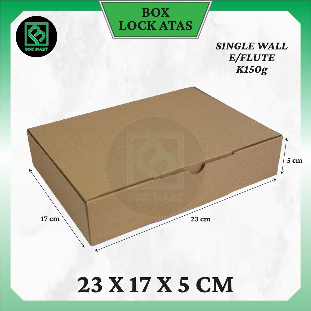 

Kardus Box Packing Kemasan Polos Olshop Hampers Kado Aksesoris 23x17x5 cm