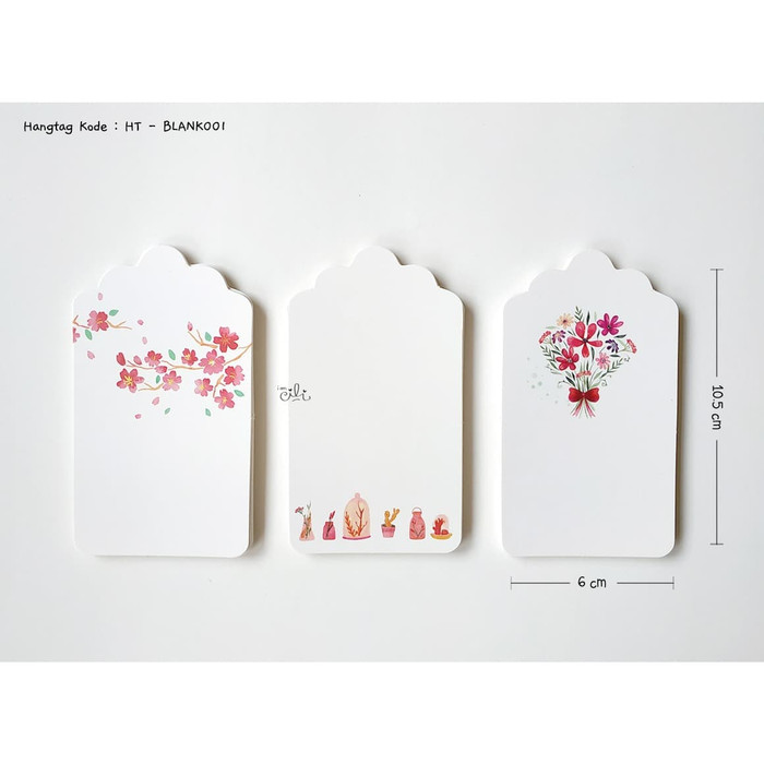 

(HT-BLANK01) tag kosong bunga iamcili bebas tulis sendiri (01) - GROSIR - PROMO - Bisa COD -