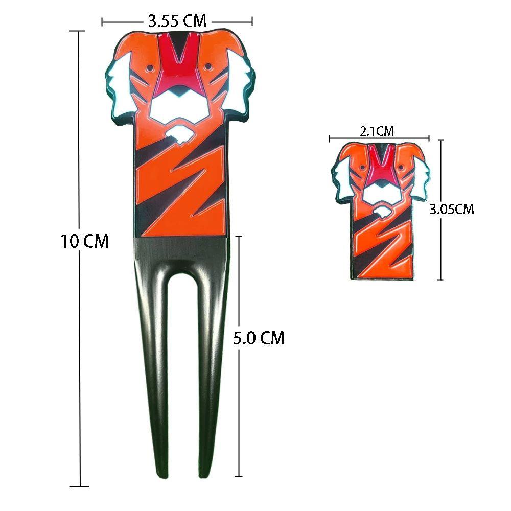 AUGUSTINA Golf Divot Tool Alat Bantu Latihan Golfer Hadiah Kartun Anti Gores|Alat Perbaikan Divot Golf Zinc alloy