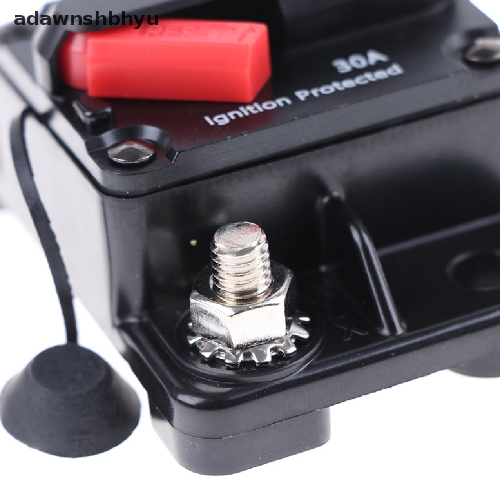 Adawnshbhyu AMP Circuit Breaker Fuse Reset 12-42V DC Mobil Perahu Auto Waterproof
