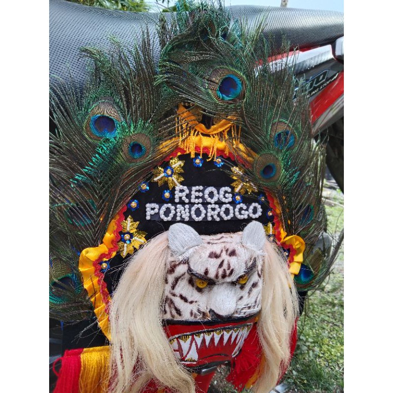 reog anak merak reog mini dadak merak hiasan 30cm