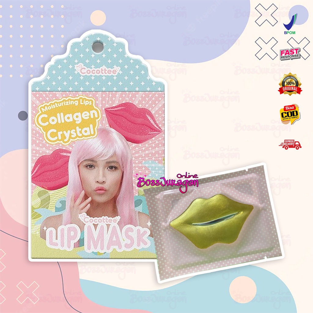 (BOSS) COCOTTEE LIP MASK COLLAGEN CRYSTAL MOIZTURIZING LIPS - COCOTTEE MASKER BIBIR COLLAGEN