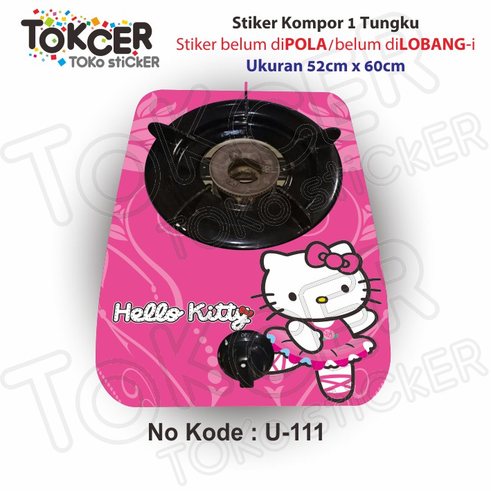 Stiker Kompor 1 Tungku HELLO KITTY  U-111