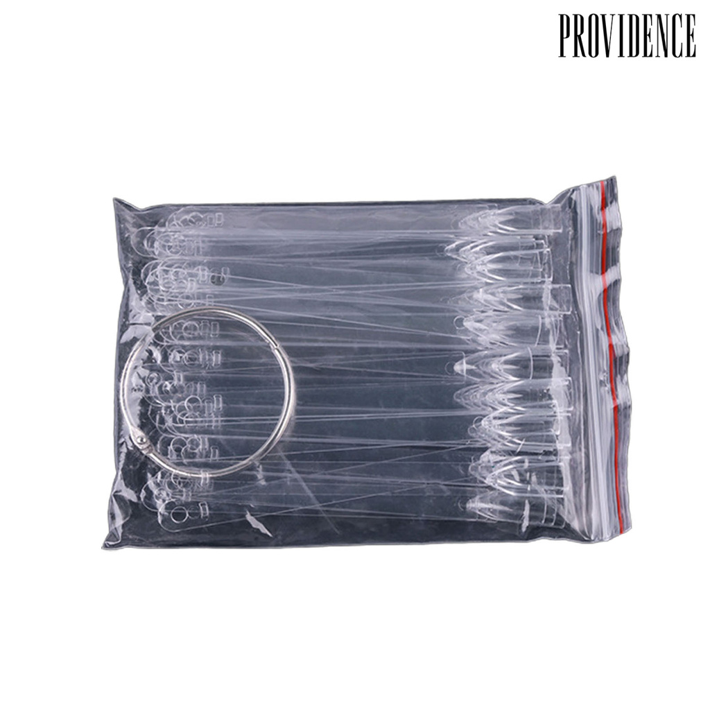 Providence 50pcs / Set Kartu Warna Transparan Reusable Untuk Nail Art / Manicure Diy