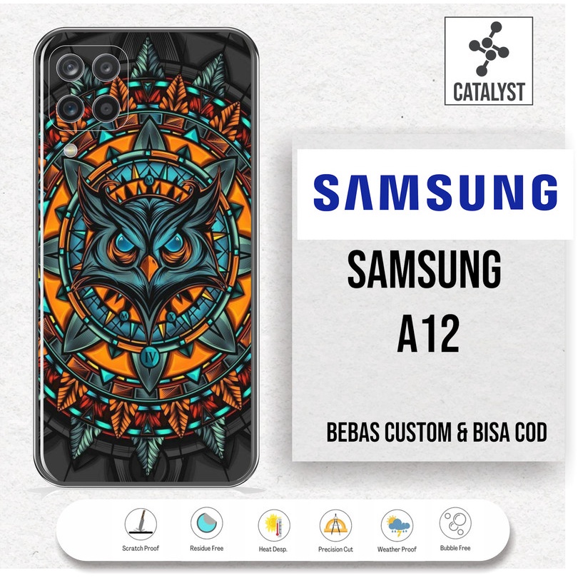 (Buy 1 Get 2) Garskin Skin SAMSUNG A12 - KODE -38DA Bisa Custom - Sticker Case