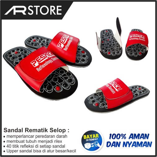  Sandal  Rematik  Selop Sandal  refleksi kesehatan sendal 
