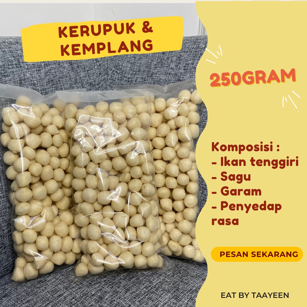 Jual Kerupuk & Kemplang Ikan Tenggiri Getas 250gram | Shopee Indonesia