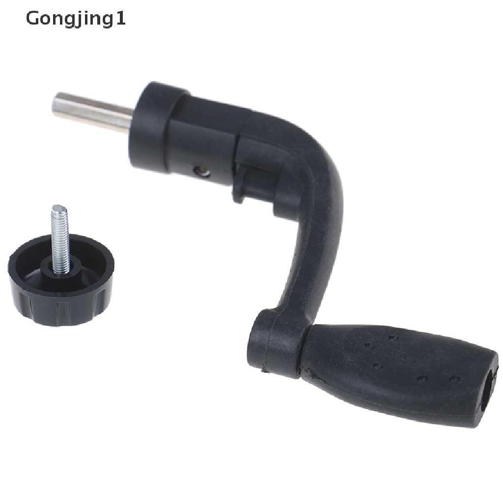 Gongjing1 Reel Pancing Bahan Plastik Warna Hitam Dengan Power Handle Tipe 200