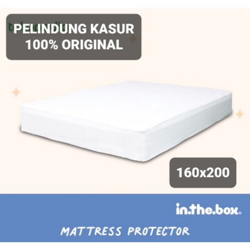 Mattress Protector IN THE BOX 160x200 ORIGINAL | Pelindung Kasur