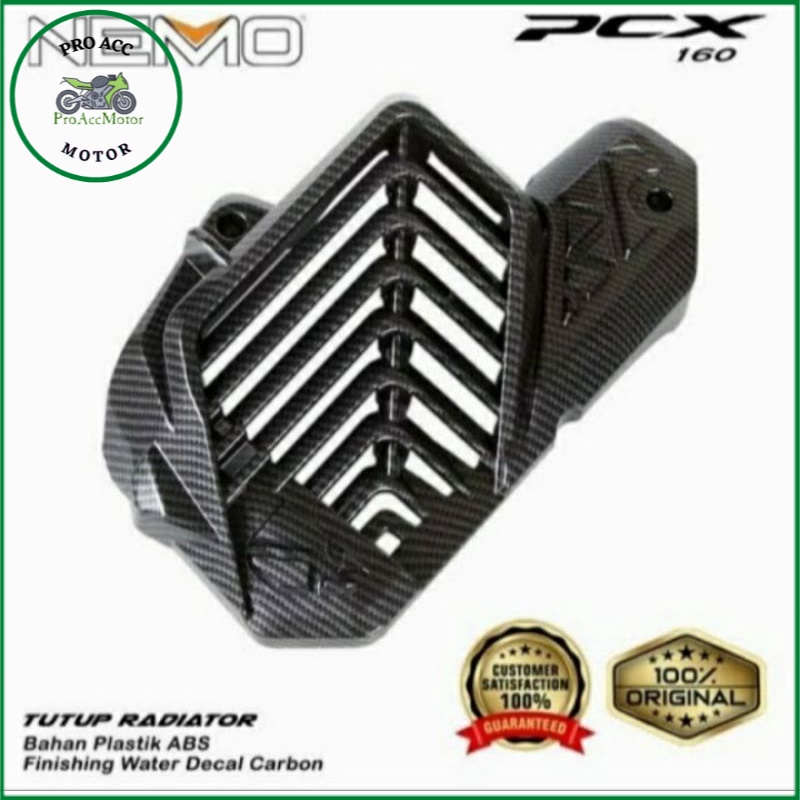 Tutup radiator Vario 160 Pcx 160 carbon Nemo