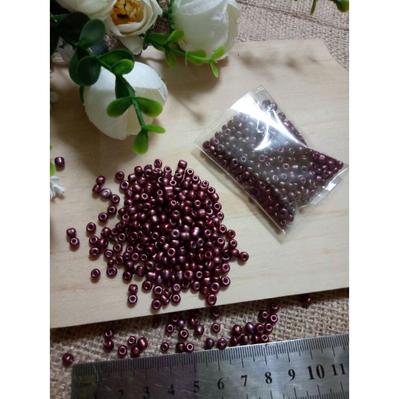 (20gram)manik mote pasir 6/0 dan pasir 8/0u