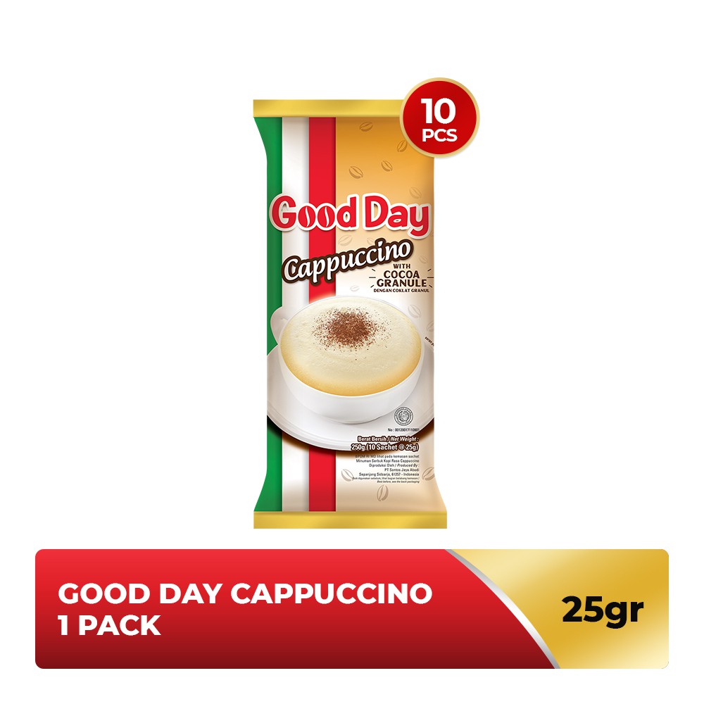 

GOOD DAY Cappuccino 1 Pack (10 x 25 gr)
