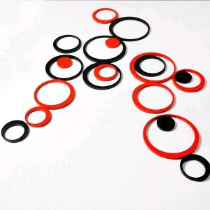 Unik wall stiker 3D bentuk bulat stiker dinding 3 dimensi bulat Limited