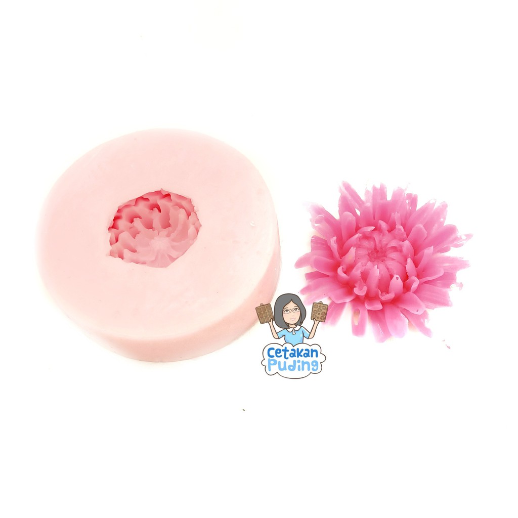 Cetakan Puding Silikon Bentuk Bunga Teratai