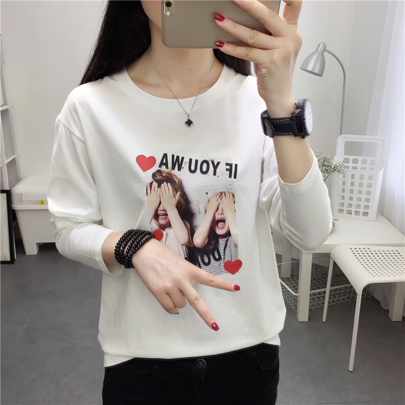Baju T Shirt Perempuan Lengan Panjang - malayeny
