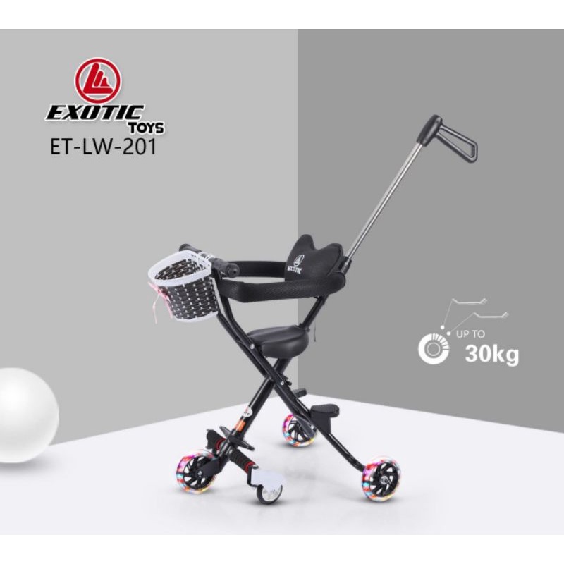 EXOTIC ET LW-001, LW-101, LW-201, LW-008 Stroller Jalan Jalan Keranjang Sandaran