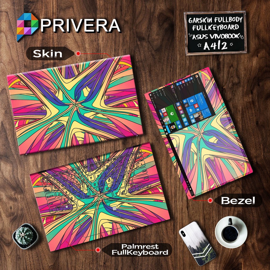 Garskin Laptop Skin Asus Vivobook Ultra A412FA-EK303T A412FA-EK501T Fullbody